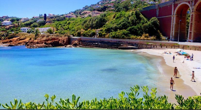 La Belle Vue-Charming Duplex Apartment With Sea View, 50 Meters From Beach And Private Parking Saint-Raphaël Eksteriør billede
